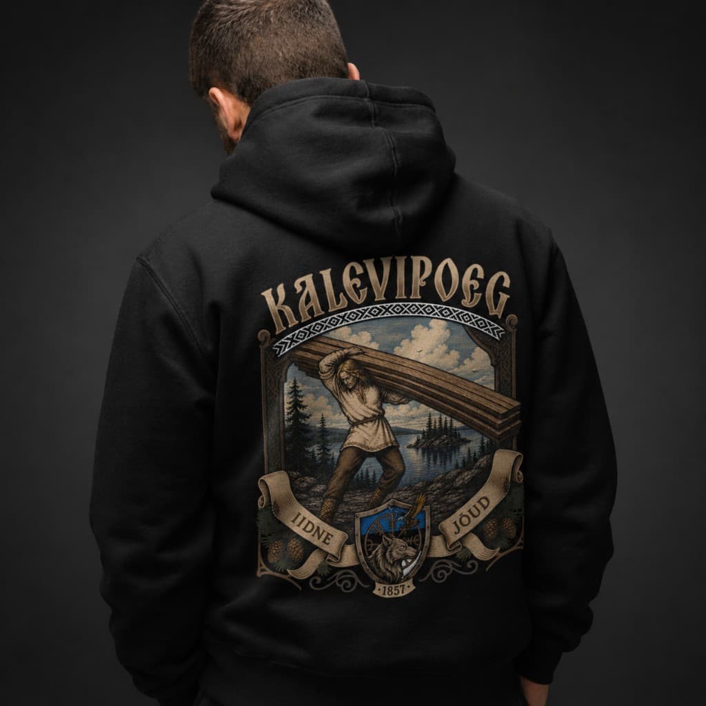 KALEW Ancient Strength hoodie — Black Edition