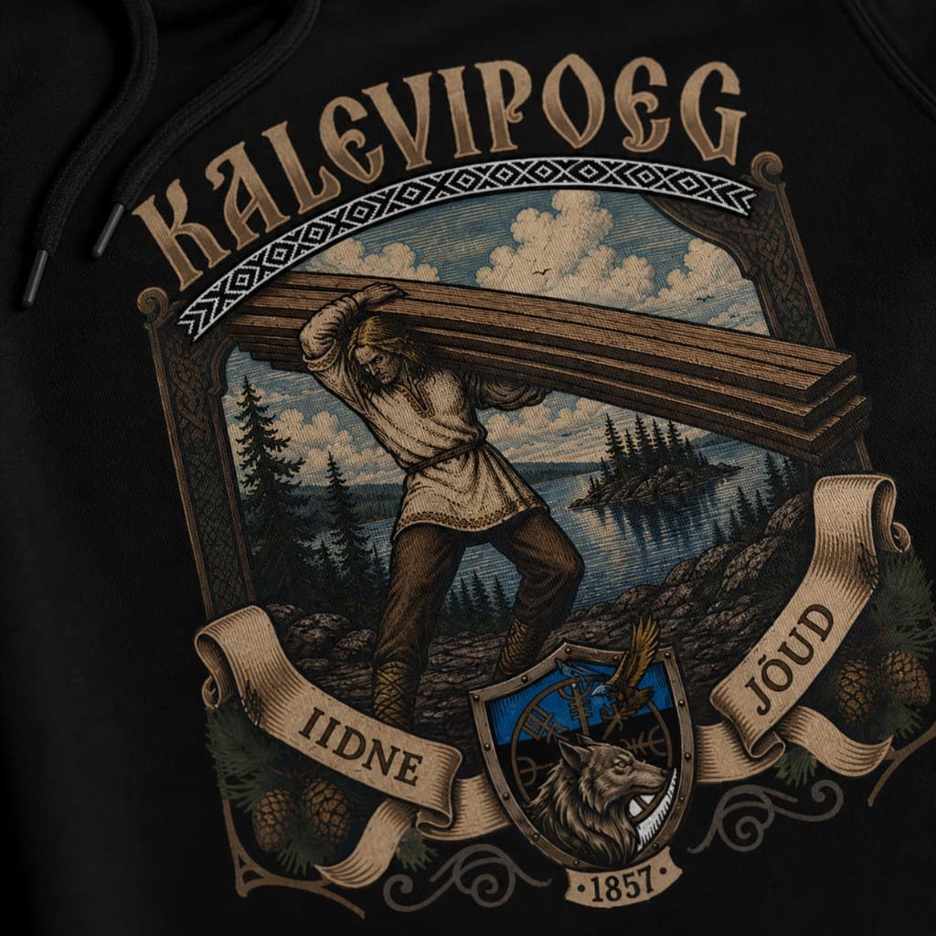 KALEW Ancient Strength hoodie — Black Edition